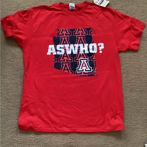Arizona Wildcats ASWho? T-shirt NWT